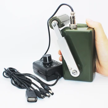  30W/0-28V didelio galingumo ranka sukamas generatorius nešiojamų lauko avarinė mobiliojo telefono, kompiuterio kroviklis